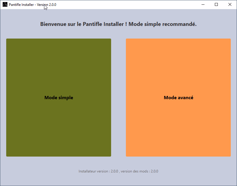 Installateur de mods Minecraft